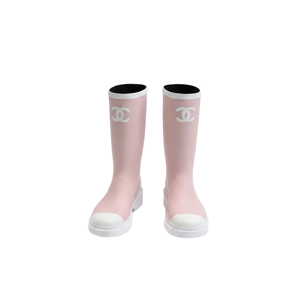 The Theodora Pink Rain Boots